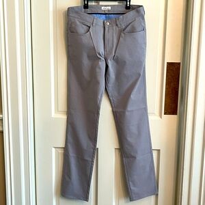PETER MILLAR **NWOT**  Performance Five-Pocket Pant Grey, 32/34